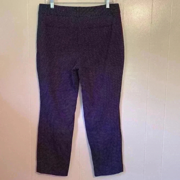 Ann Taylor Signature Black Pants with White Dots in Size 10. - Picture 2 of 9